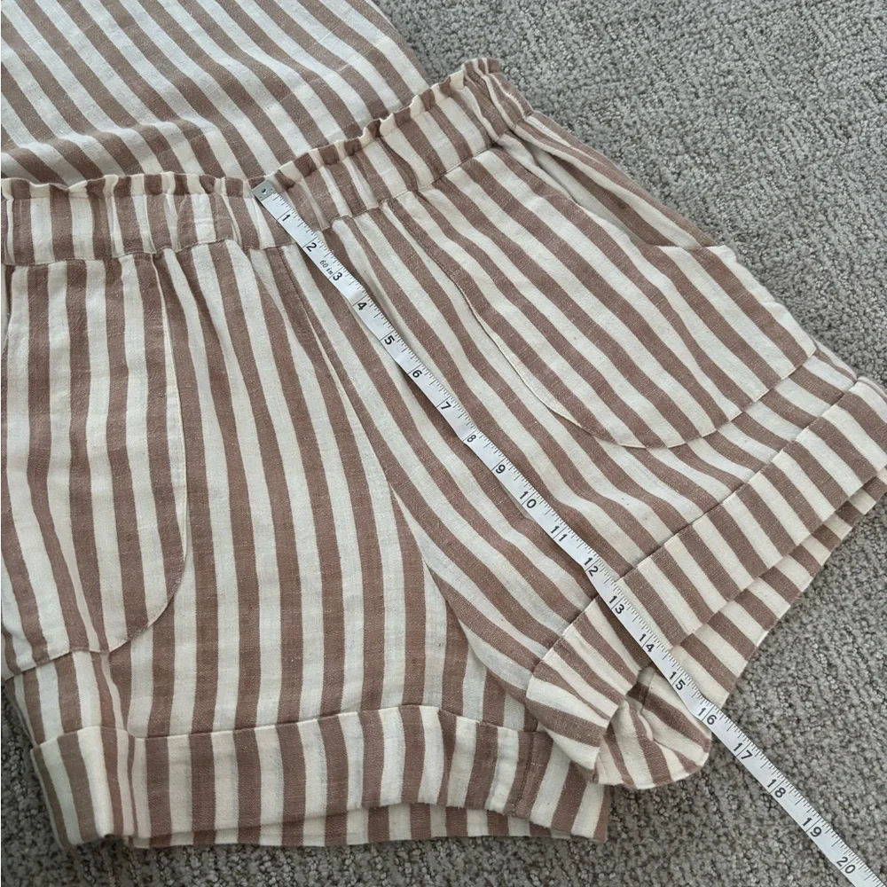 Striped Brown and White Women's Set - Picture 6 of 10